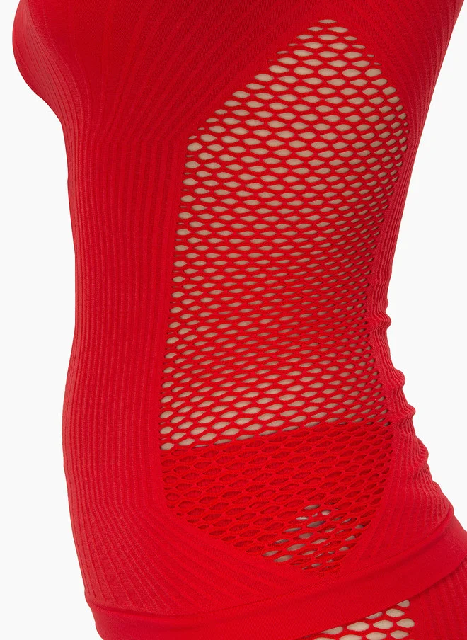 ليس اند مي  Laceandme Women Red Solid 2 Piece Shapewear Set